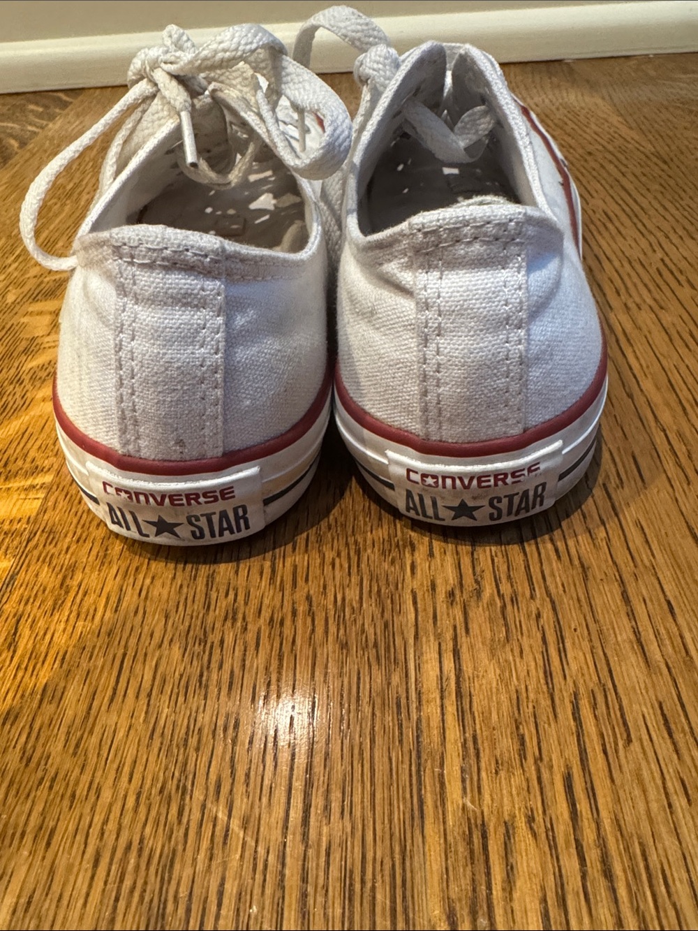 Converse Chuck Taylor All Star White Low Top Canvas Sneakers Women’s 8 Men’s 6 - Picture 5 of 11